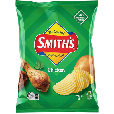 SMITHS CRINKLE CHICKEN CHIPS 170G