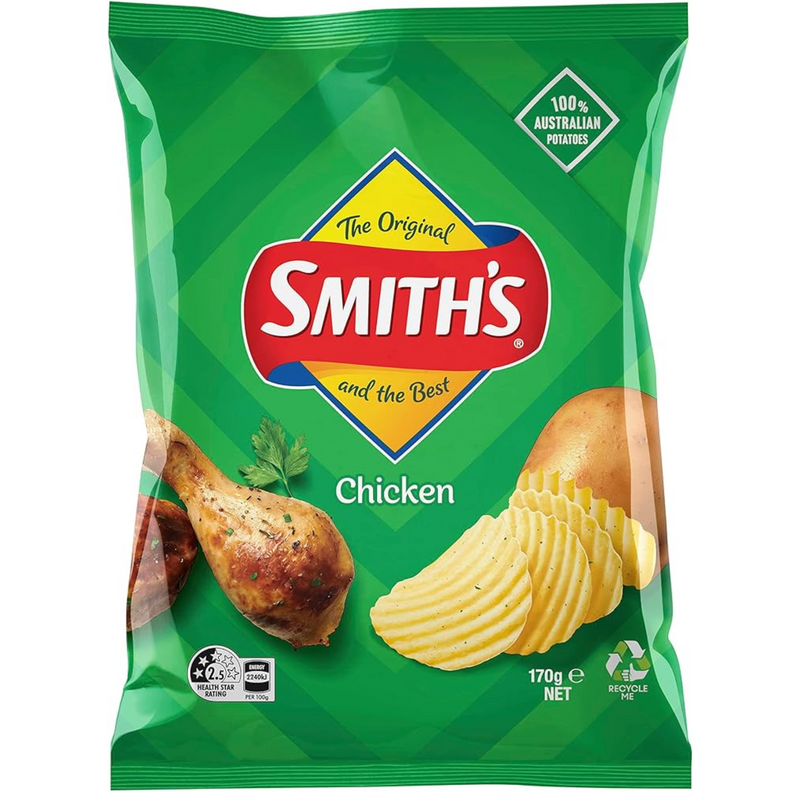 SMITHS CRINKLE CHICKEN CHIPS 170G