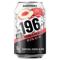 SUNTORY -196 DOUBLE PEACH CAN 330ML