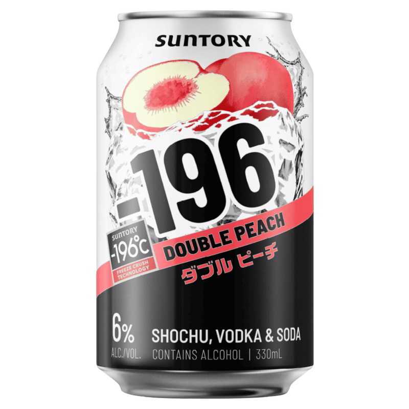 SUNTORY -196 DOUBLE PEACH CAN 330ML