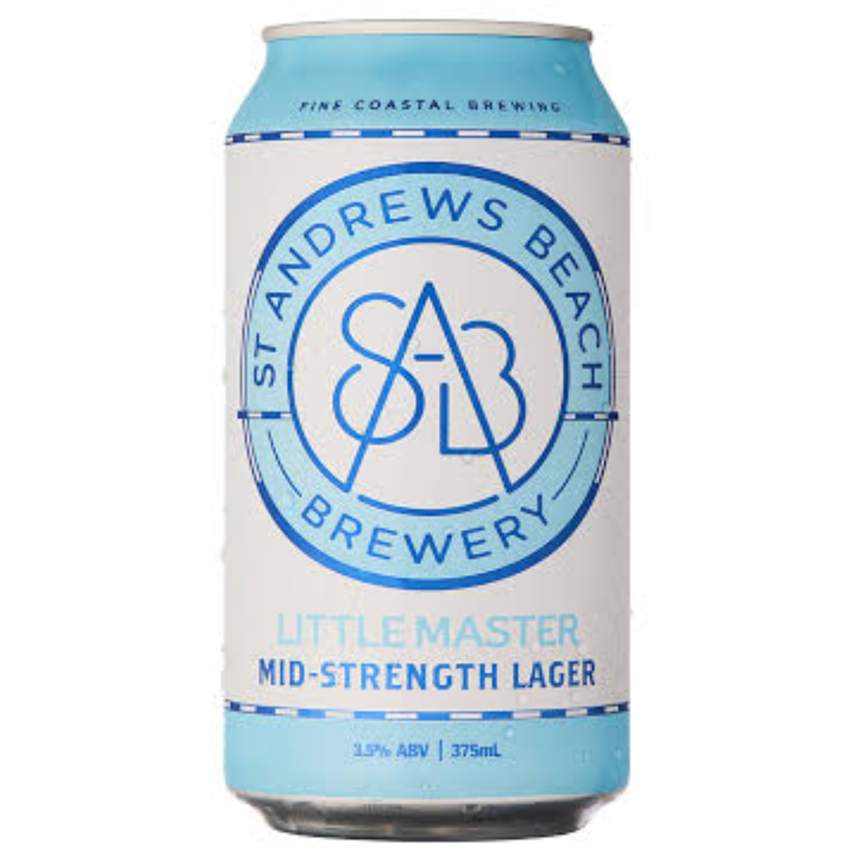 St Andrews Beach Brewery Little Master Mid-Strength Lager Can 375ml