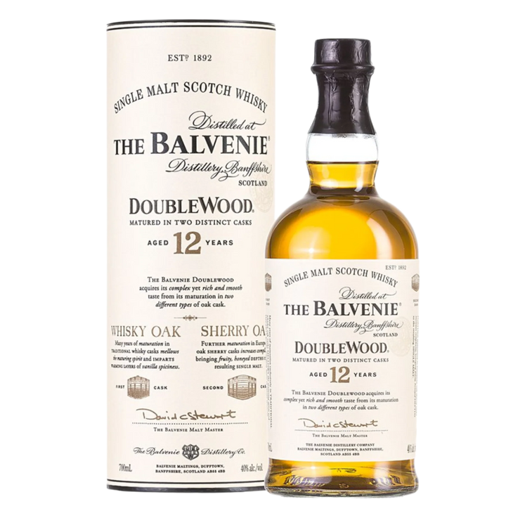 THE BALVENIE 12YO DOUBLEWOOD SINGLE MALT SCOTCH WHISKY 700ML