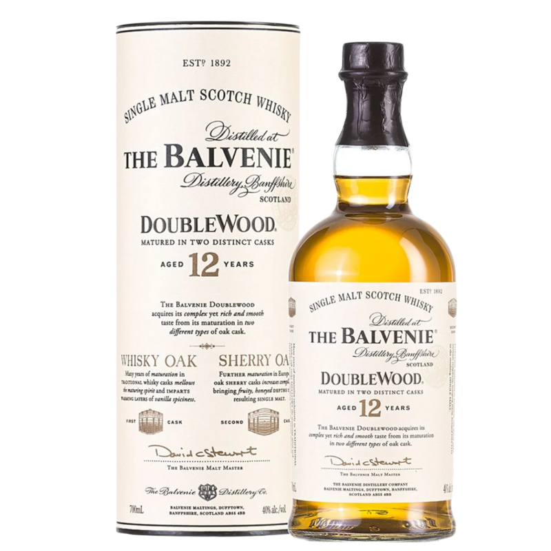 THE BALVENIE 12YO DOUBLEWOOD SINGLE MALT SCOTCH WHISKY 700ML