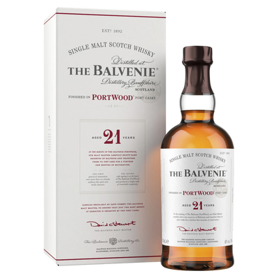 THE BALVENIE PORTWOOD 21YO SINGLE MALT SCOTCH WHISKY 700ML