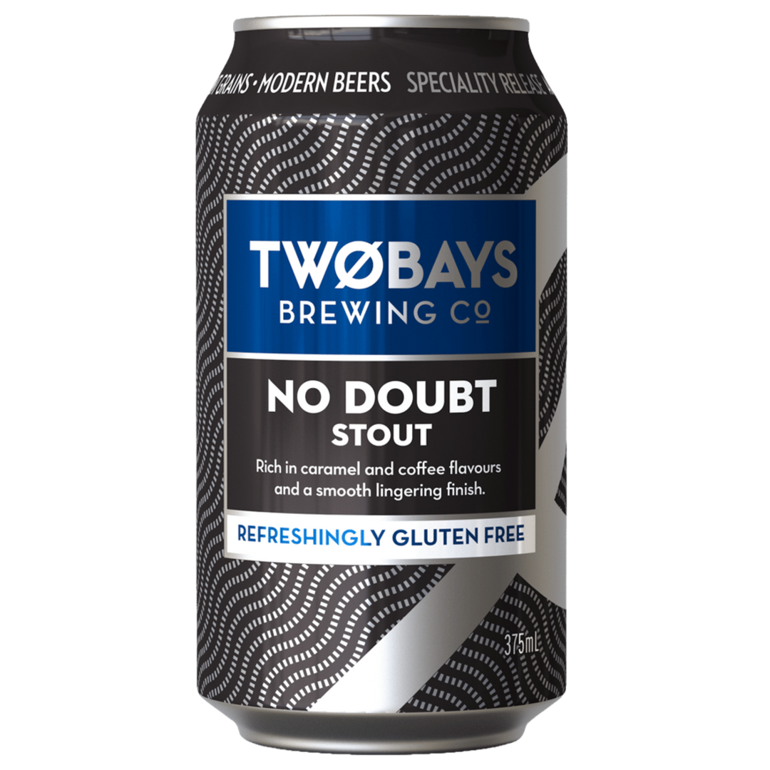 TWOBAYS NO DOUBT GLUTEN FREE STOUT CAN 375ML