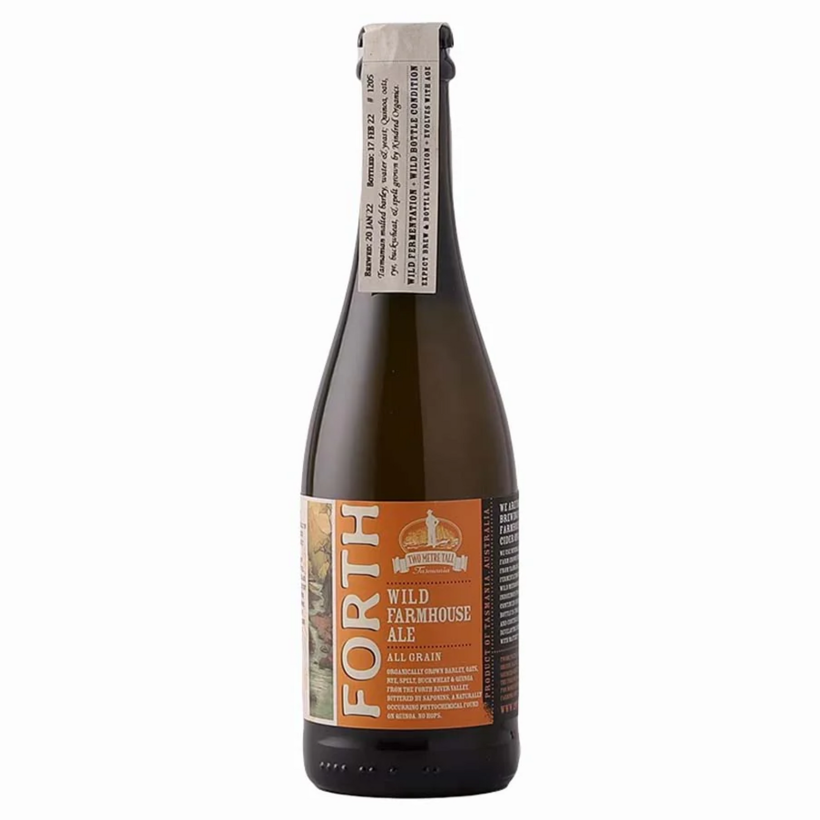 TWO METRE TALL FORTH ALL GRAIN WILD FARMHOUSE ALE BOTTLE 375ML
