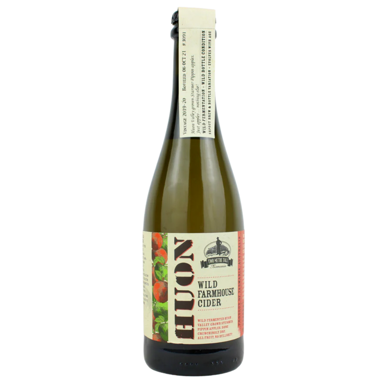 TWO METRE TALL HUON WILD FARMHOUSE APPLE CIDER BOTTLE 375ML