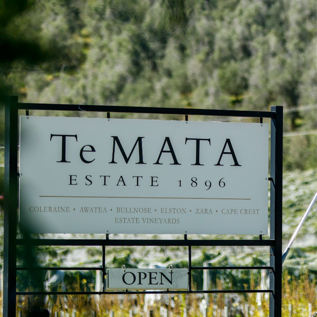 Te Mata Estate wines sign