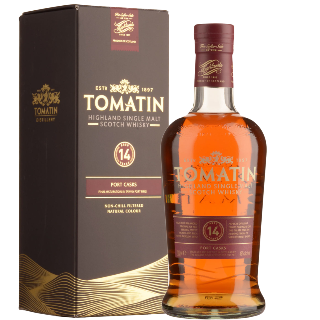 Tomatin Port Cask Matured 14 Year Old Single Malt Scotch Whisky (700ml)