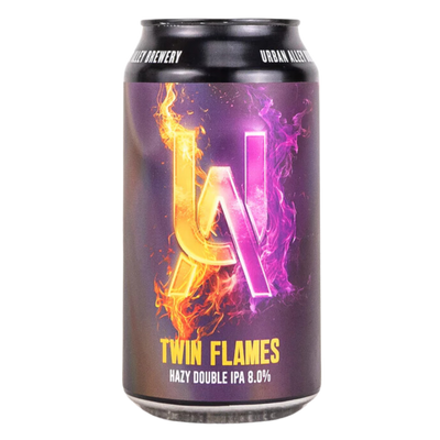 URBAN ALLEY TWIN FLAMES HAZY DOUBLE IPA CAN 375ML