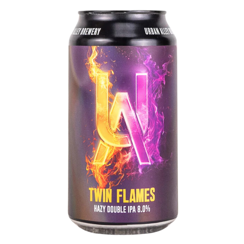 URBAN ALLEY TWIN FLAMES HAZY DOUBLE IPA CAN 375ML