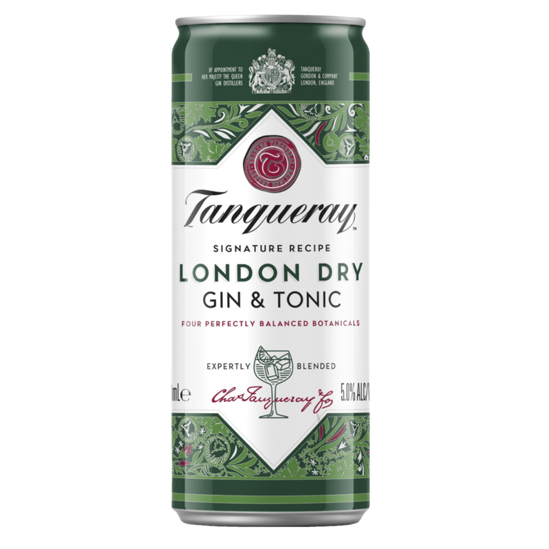 TANQUERAY GIN & TONIC CAN 250ML