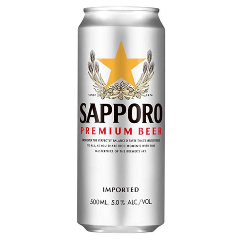 SAPPORO PREMIUM BEER CAN 500ML