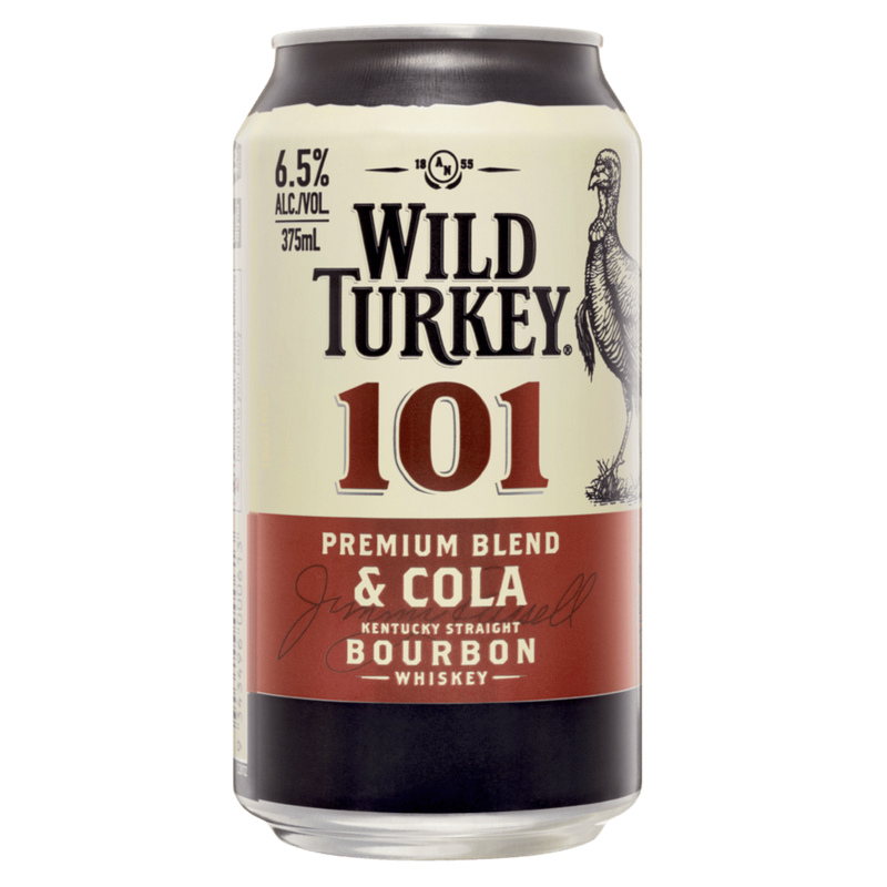 WILD TURKEY 101 & COLA CAN 375ML