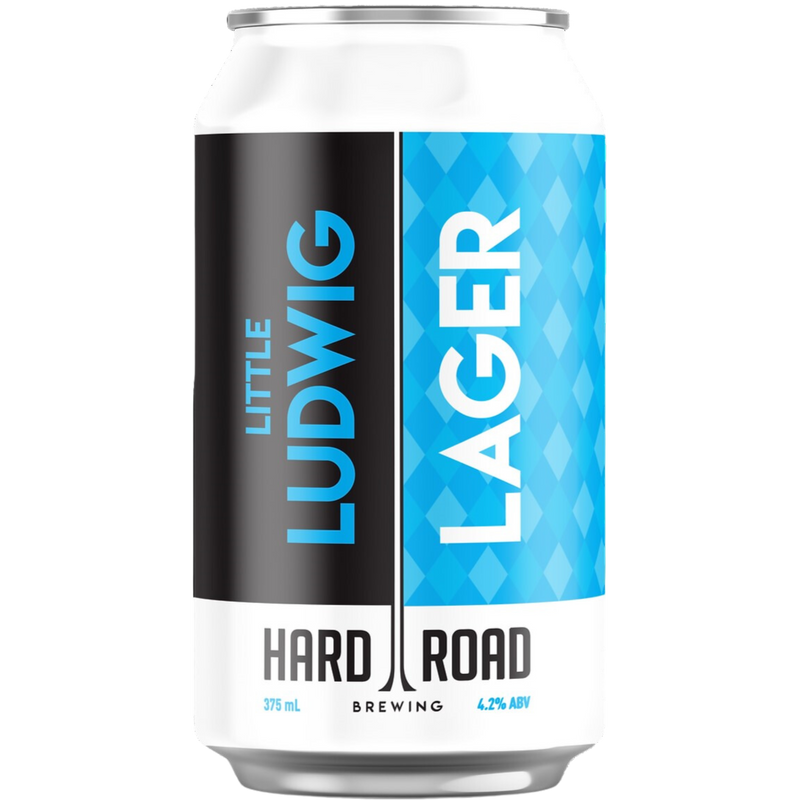 HARD ROAD LITTLE LUDWIG LAGER CAN 375ML