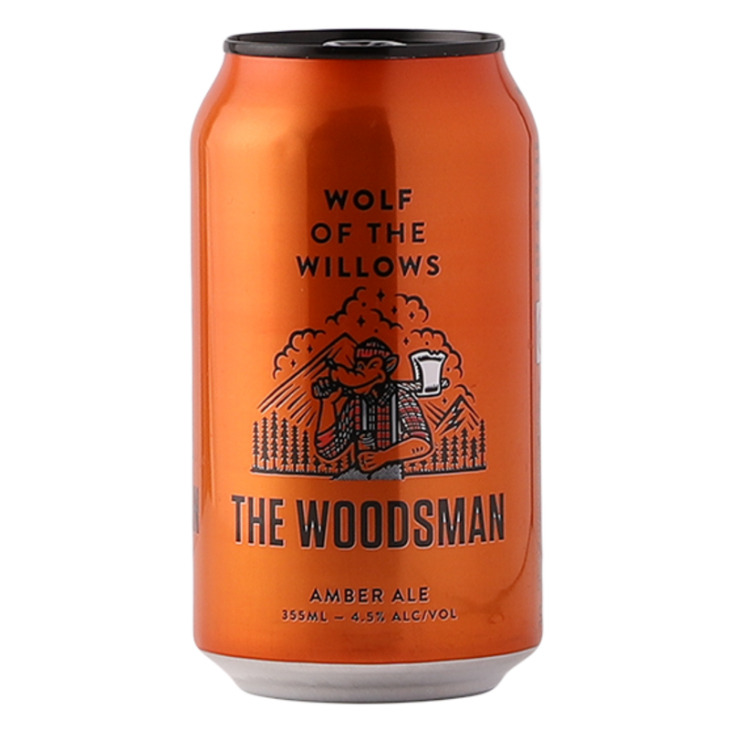 WOLF OF THE WILLOWS THE WOODSMAN AMBER ALE CAN 355ML