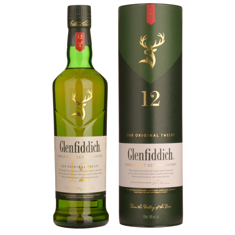 GLENFIDDICH 12YO SINGLE MALT SCOTCH WHISKY 700ML