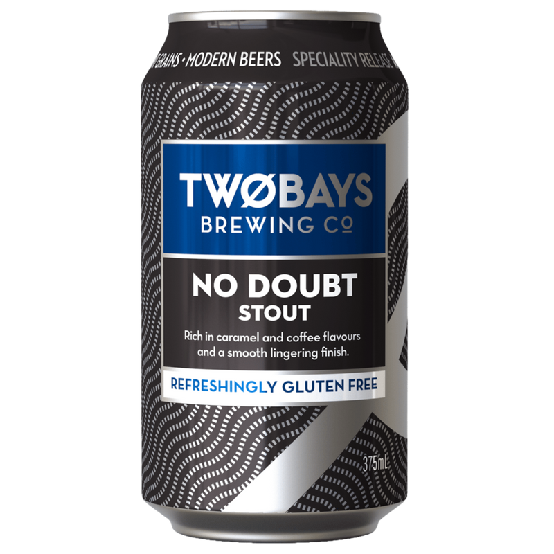 TWOBAYS NO DOUBT GLUTEN FREE STOUT CAN 375ML