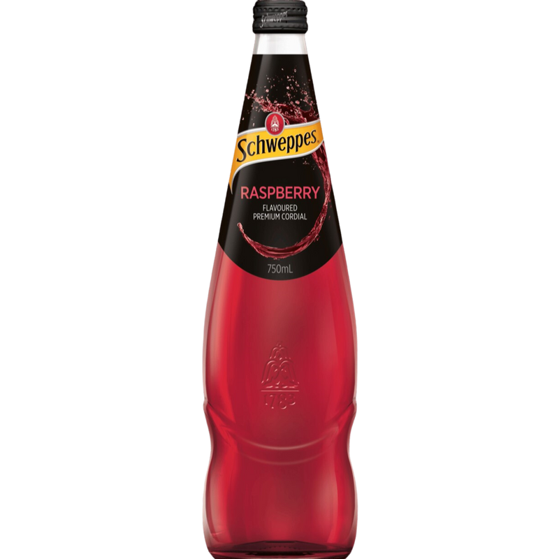 SCHWEPPES RASPBERRY CORDIAL 750ML