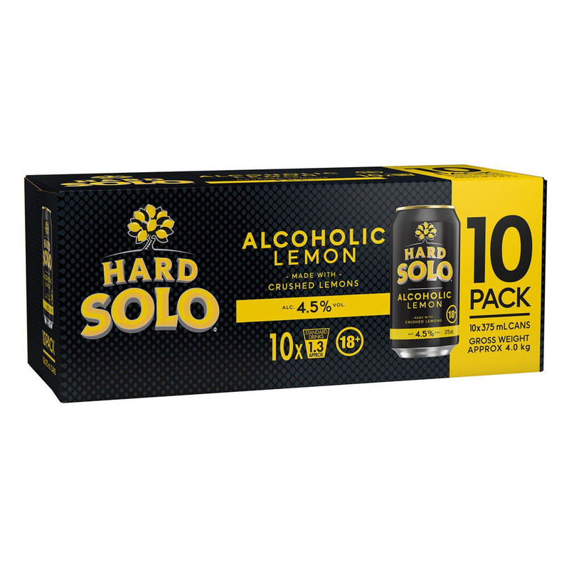 HARD RATED ALCOHOLIC LEMON 10PK CAN 375ML