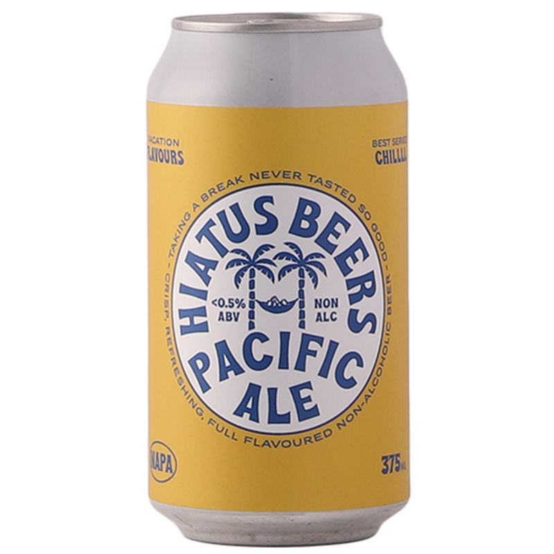 HIATUS BEERS NON-ALCOHOLIC PACIFIC ALE CAN 375ML