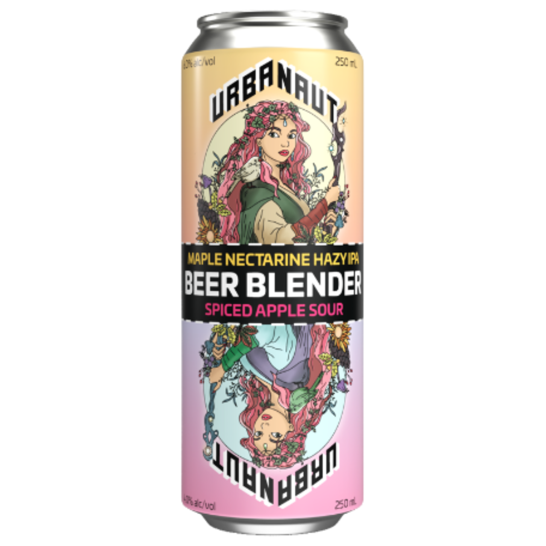 Urbanaut Beer Blender Maple Nectarine Hazy IPA & Spiced Apple Sour Can 500ml