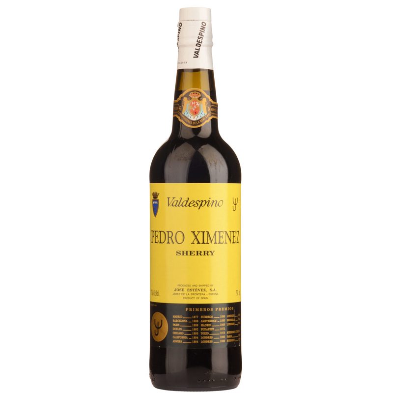 VALDESPINO PEDRO XIMENEZ YELLOW LABEL SHERRY 750ML