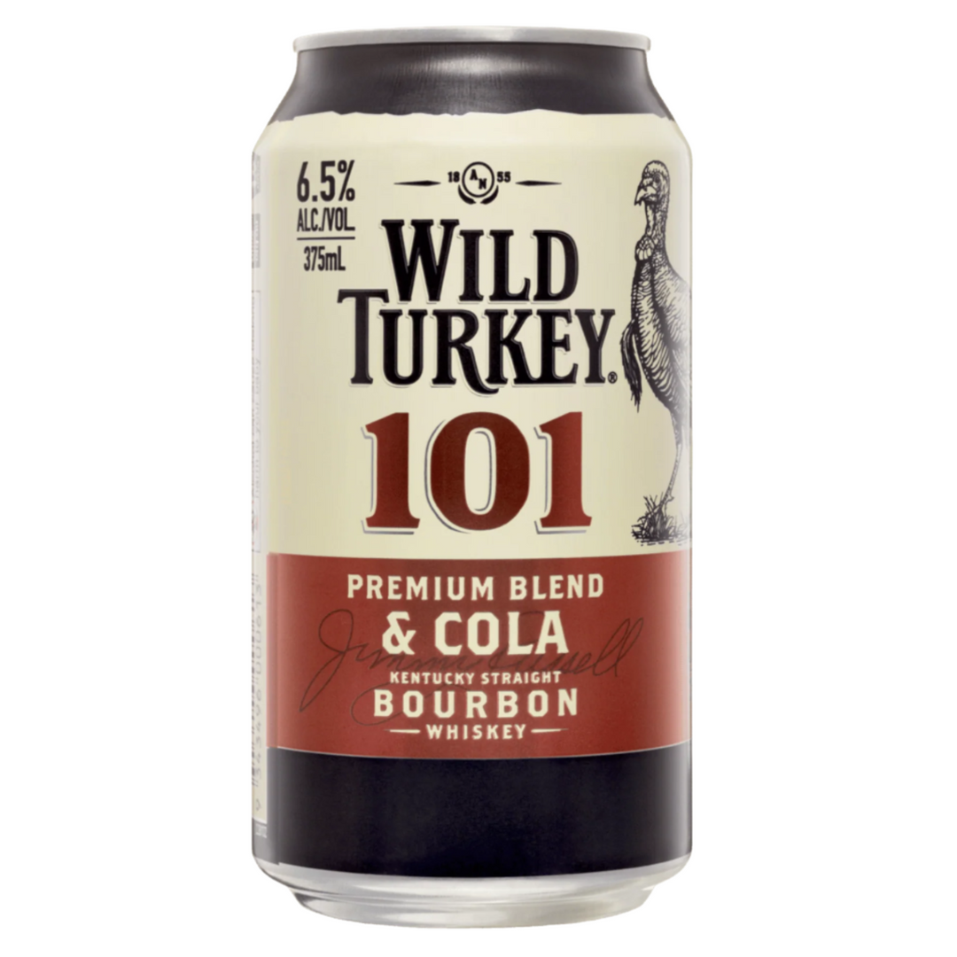 WILD TURKEY 101 & COLA CAN 375ML