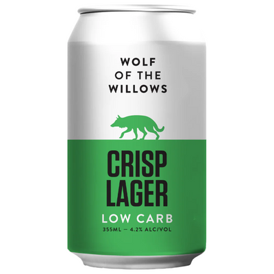 WOLF OF THE WILLOWS CRISP LAGER LOW CARB CAN 355ML