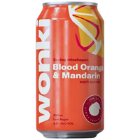 WONKI BLOOD ORANGE & MANDARIN VODKA SODA CAN 330ML