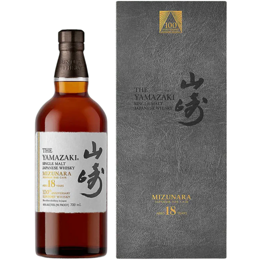 YAMAZAKI 18YO MIZUNARA JAPANESE OAK CASK 100TH ANNIVERSARY EDITION 700ML