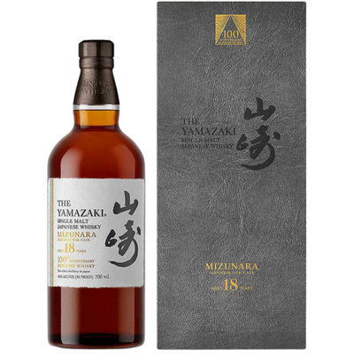 YAMAZAKI 18YO MIZUNARA JAPANESE OAK CASK 100TH ANNIVERSARY EDITION 700ML