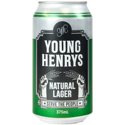 YOUNG HENRYS NATURAL LAGER CAN 375ML