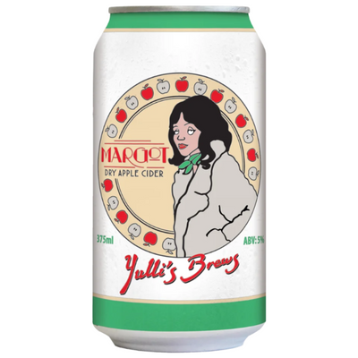 YULLI'S BREWS MARGOT DRY APPLE CIDER CAN 375ML
