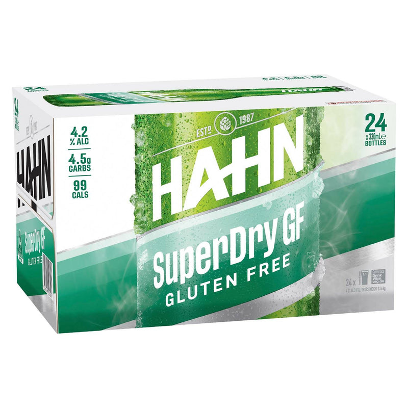 HAHN SUPER DRY GLUTEN FREE BOTTLE 330ML