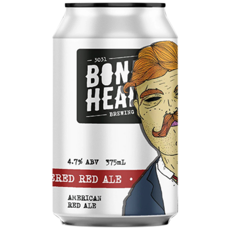 BONE HEAD REVERED RED ALE CAN 375ML