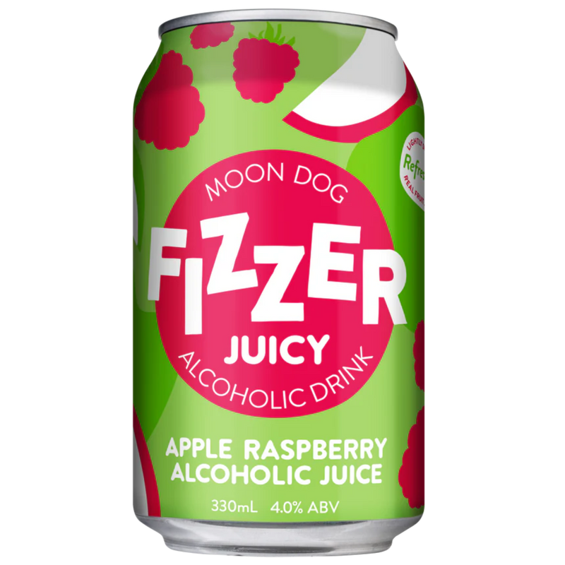 MOON DOG FIZZER  APPLE RASPBERRY CAN 330ML