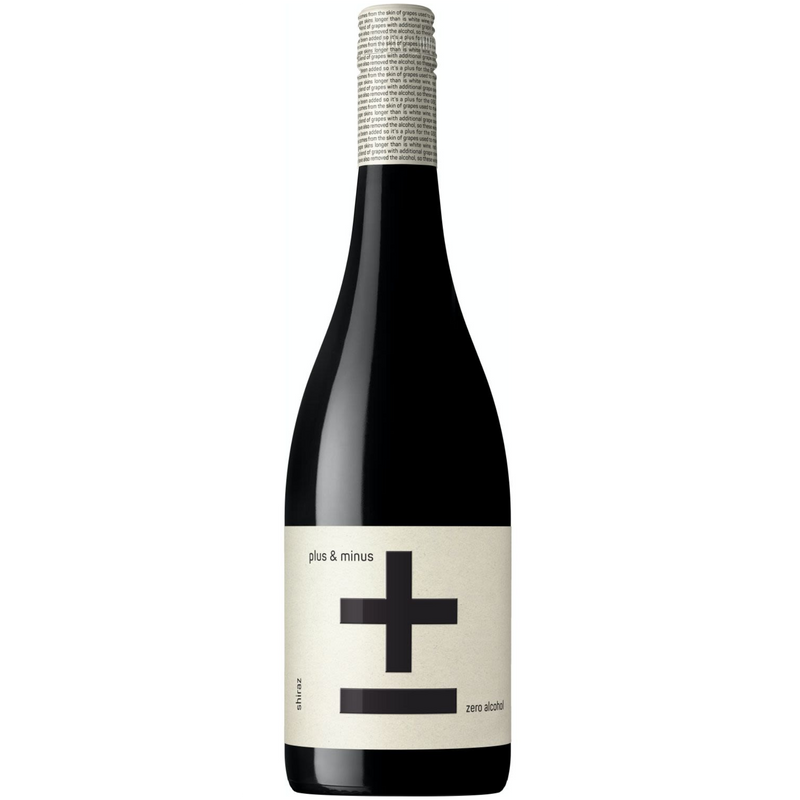 PLUS & MINUS SHIRAZ ZERO ALCOHOL 750ML