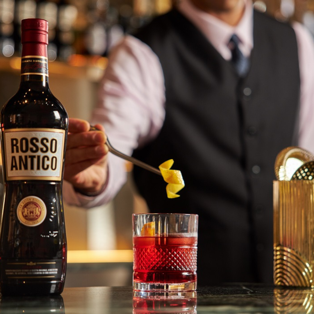 rosso antico with glass