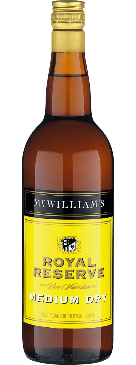 MCWILLIAMS ROYAL RESERVE MEDIUM DRY SHERRY 750ML