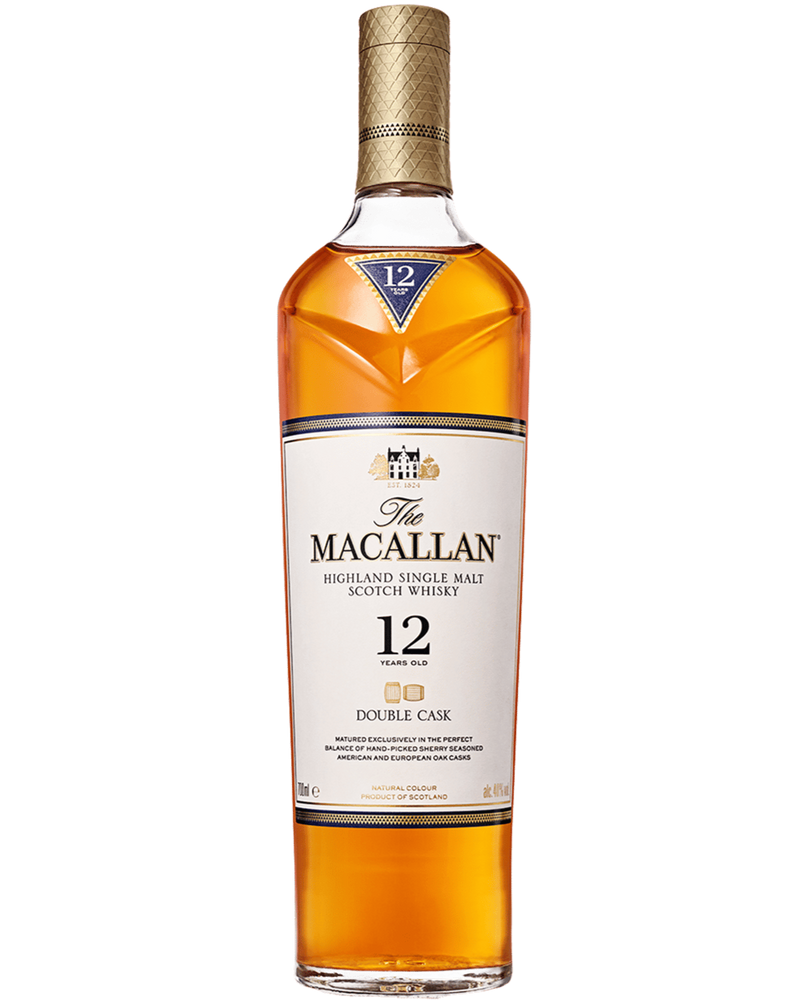 THE MACALLAN 12YO DOUBLE CASK SINGLE MALT SCOTCH WHISKY 700ML