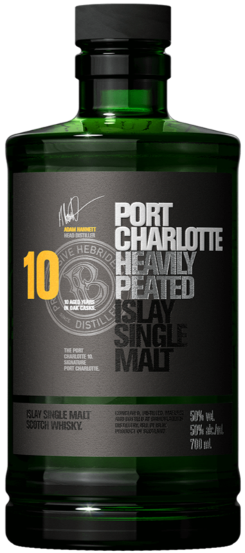 BRUICHLADDICH PORT CHARLOTTE 10YO SINGLE MALT SCOTCH WHISKY 700ML