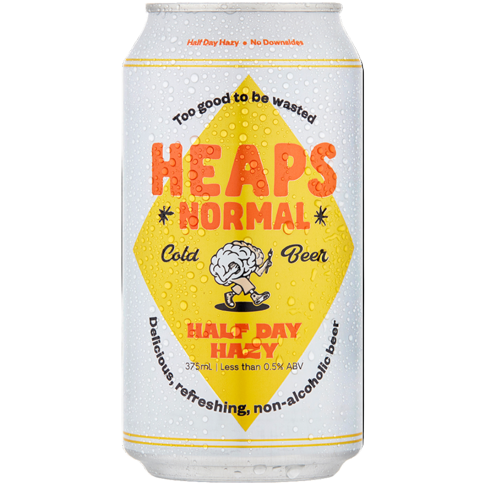 HEAPS NORMAL NON-ALOCHOLIC HALF DAY HAZY CAN 375ML