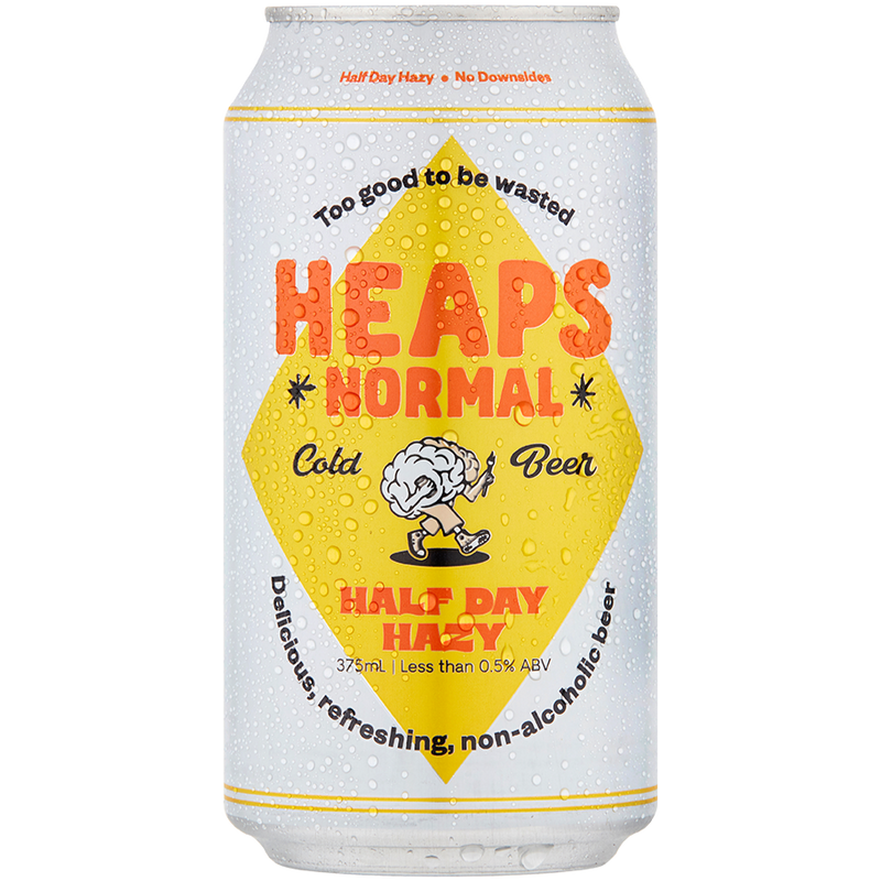 HEAPS NORMAL NON-ALOCHOLIC HALF DAY HAZY CAN 375ML