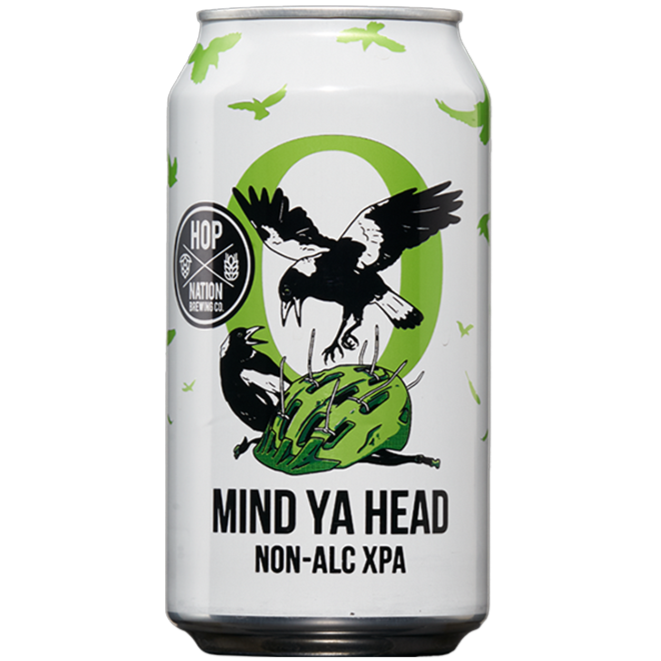 HOP NATION MIND YA HEAD NON ALCOHOLIC XPA CAN 375ML