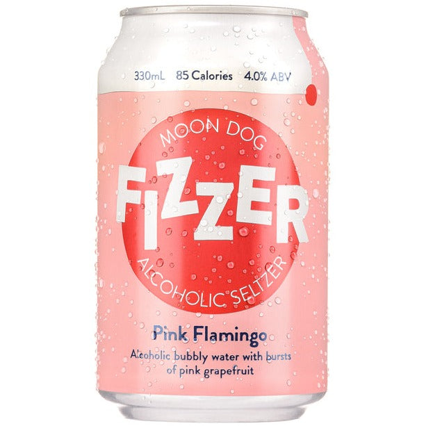 Moon Dog Fizzer Seltzer Pink Flamingo Can 330ml