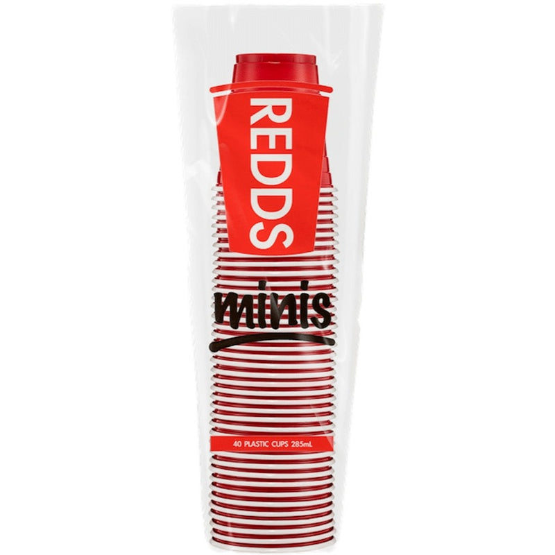 REDDS PLASTIC CUPS 40PK 285ML