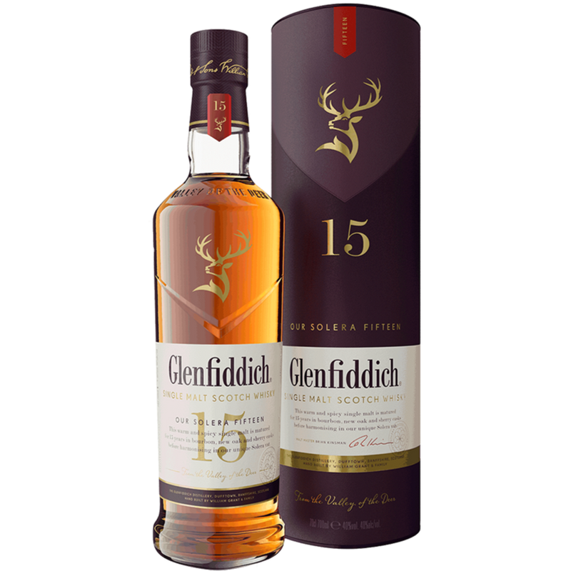 GLENFIDDICH 15YO SINGLE MALT SCOTCH WHISKY 700ML