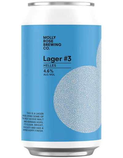 MOLLY ROSE LAGER #3 CAN 375ML